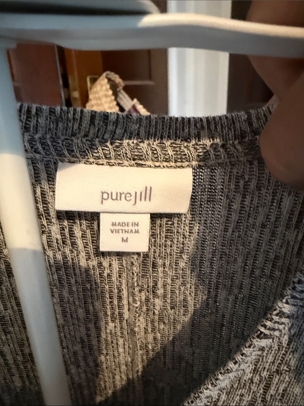 Pure Jill Textured linen blend‎  3/4 sleeve dress/ worn twice - 129 retail - Picture 3 of 5